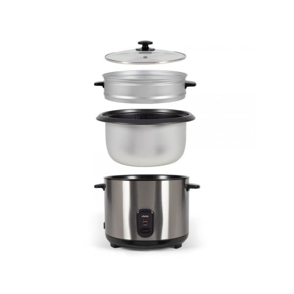 Cuiseur à riz et vapeur acier inoxydable LIVOO 2.8 Litres-1000W Inox (DOC293) Cuiseur à riz et vapeur acier inoxydable LIVOO 2.8 Litres-1000W Inox (DOC293)